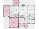 Detailed first floor plan featuring an open-concept kitchen, gathering room, dining area, and owner's suite at 18126 Sulton Ter, Huntersville, NC 28078