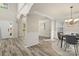 Dining room with modern chandelier and wainscoting, perfect for entertaining at 19010 Oakhurst Blvd, Cornelius, NC 28031