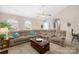 Spacious living room featuring a comfortable sectional sofa, vaulted ceilings, and natural light at 2490 Hawk Ridge Dr, Gastonia, NC 28056