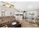 Open-concept living space with vaulted ceilings, seamless flow to the kitchen, and plenty of natural light at 2490 Hawk Ridge Dr, Gastonia, NC 28056