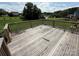 Spacious wooden deck overlooking the backyard, perfect for outdoor relaxing at 2547 Nc 182 Hwy, Lincolnton, NC 28092