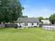 A well-maintained, grassy backyard features a patio set and an above ground pool at 301 Rowan Gq St, Salisbury, NC 28146
