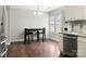 Bright eat-in kitchen with updated countertops, hardwood floors and stainless steel appliances at 301 Rowan Gq St, Salisbury, NC 28146