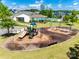 Community playground with swings, a slide, and benches in a grassy area at 3041 Winged Teal Ct, Belmont, NC 28012