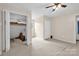Bedroom featuring a closet and ceiling fan at 169 Primrose Ln, Statesville, NC 28625