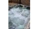 Relaxing hot tub with bubbly water and LED lights, perfect for unwinding after a long day at 169 Primrose Ln, Statesville, NC 28625