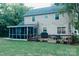 Expansive backyard view with a screened porch and deck, perfect for outdoor enjoyment at 1699 Riverdale Dr, Rock Hill, SC 29732
