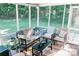 Relaxing screened porch with comfortable seating, perfect for enjoying outdoor living at 1699 Riverdale Dr, Rock Hill, SC 29732