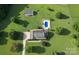 Overhead aerial view of the home, pool, outbuildings and grounds showing the property layout at 212 Countryside Rd, Kings Mountain, NC 28086