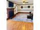 Inviting living room with a cozy fireplace and stylish decor creating a warm and welcoming space at 212 Countryside Rd, Kings Mountain, NC 28086