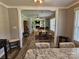 Open concept design providing views from the Kitchen to the Dining Room and into the Living Room at 3546 Kershaw Camden Hwy, Lancaster, SC 29720