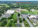 Overhead view of property close to Highway 49. Surrounded by mature trees at 357 N Main St, Mount Pleasant, NC 28124