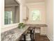 Home office featuring granite countertops, plenty of storage and natural light at 398 Hampton Trail Dr # 97, Fort Mill, SC 29708