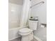This bathroom shows a tiled shower-tub combination along with a water closet at 409 Lexie Ln, Rock Hill, SC 29732