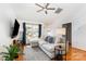 Comfortable living room with a large sofa, and lots of natural light at 409 Lexie Ln, Rock Hill, SC 29732
