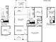 Upper level floorplan showing kitchen, dining, Gathering room, flex room, and two-car garage at 497 Lenswood Ct, Denver, NC 28037