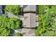 Aerial view of a single-Gathering home with a backyard deck and patio at 11538 Ardrey Crest Dr, Charlotte, NC 28277