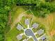 Aerial view showcasing the neighborhood and location of the property on 0.33 acres, providing a sense of community at 132 Sycamore Crossing Ct, Locust, NC 28097