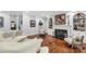 Cozy living room with a fireplace, built-in shelves, and comfortable seating at 1933 Tara Trl, Lancaster, SC 29720