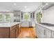 Well-lit kitchen with stainless appliances, sleek countertops, an island, and ample storage at 2800 Georgia Ave, Charlotte, NC 28205