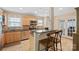 Modern kitchen with granite countertops, stainless steel appliances, and a breakfast bar at 3612 Trent St, Charlotte, NC 28209