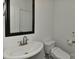 Clean half bath with pedestal sink at 3913 Widgeon Way, Waxhaw, NC 28173