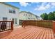 Nice wooden deck with an outdoor grill, great space for entertaining guests at 4982 Bentgrass Run Dr, Charlotte, NC 28269