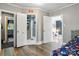 This bedroom features doorways to other rooms, a closet, and a window at 840 10Th Street Nw Blvd, Hickory, NC 28601
