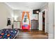 Spacious bedroom with wood flooring, a ceiling fan, and a window with curtains at 840 10Th Street Nw Blvd, Hickory, NC 28601