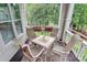 Deck featuring outdoor seating, a view of the lake, and lush greenery at 921 Northeast Dr, Davidson, NC 28036