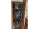Walk-in closet filled with ample storage, clothes, and personal belongings at 111 Crystal Creek Dr, China Grove, NC 28023