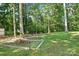 Large, grassy backyard with lush trees, providing a serene and spacious outdoor setting at 116 Scottie Ct, Rock Hill, SC 29730