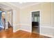 Dining room with hardwood floors, classic trim and an open floor plan at 116 Scottie Ct, Rock Hill, SC 29730