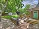 Relaxing backyard with outdoor seating area, perfect for entertaining and enjoying nature at 1325 Kennon St, Charlotte, NC 28205