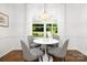 Charming breakfast nook with a round table, seating for four, and bright natural light at 1928 Providence Rd, Charlotte, NC 28211