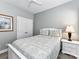 Comfortable bedroom features a cozy bed, matching nightstands and closet at 2003 Trigger Dr, Indian Trail, NC 28079