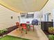 Private patio with outdoor seating and grill perfect for entertaining at 2003 Trigger Dr, Indian Trail, NC 28079