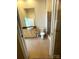 Modern bathroom with vanity, toilet, and glass-enclosed shower at 333 W Trade St # 505, Charlotte, NC 28202