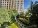 Lush rooftop garden with winding stone path, providing a tranquil escape amidst the bustling city at 333 W Trade St # 505, Charlotte, NC 28202