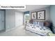 Bedroom featuring a double closet, neutral paint, two windows, and carpet at 4266 Sylvan Pond Ct, Denver, NC 28037