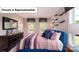 Bedroom with many windows and natural light, unique decor, and a comfortable bed at 4266 Sylvan Pond Ct, Denver, NC 28037