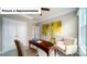 Office room with a large desk, chair, and natural light shining in at 4266 Sylvan Pond Ct, Denver, NC 28037