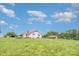 Back exterior showing a white home and a large grass yard at 439 Neisler Rd, Concord, NC 28025