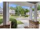 A charming exterior view from the porch at 4442 Coventry Row Ct, Charlotte, NC 28270
