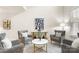 Stylish living room with modern furniture and decor at 4442 Coventry Row Ct, Charlotte, NC 28270
