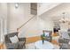 Open living space with soaring ceilings, a staircase, and hardwood floors, perfect for entertaining at 4442 Coventry Row Ct, Charlotte, NC 28270