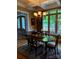 Cozy dining room with large windows, chandelier and decorative rug at 5112 Mill Race Ln, Lancaster, SC 29720
