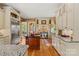 Bright kitchen has stainless steel appliances, custom cabinets, and a wood island at 5112 Mill Race Ln, Lancaster, SC 29720