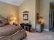 Comfortable main bedroom with nightstands with lamps at 5112 Mill Race Ln, Lancaster, SC 29720
