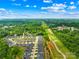 An aerial view of the community with a dense forest surrounding the homes at 6107 Gold Springs Way, Denver, NC 28037